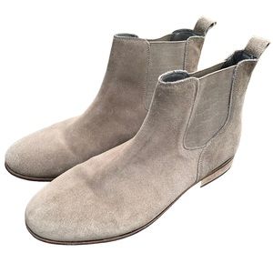 URBAN OUTFITTERS Leather Suede Men's Gray Camel Brown Chelsea Boots Size 10.5